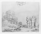 Pieter de Molijn, Three Peasants and a Woman