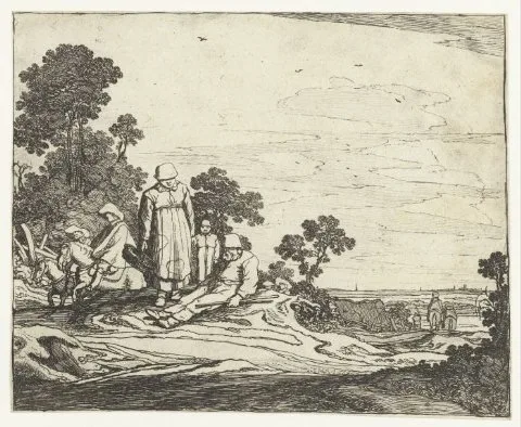 Pieter de Molijn, Landschap met ruiters