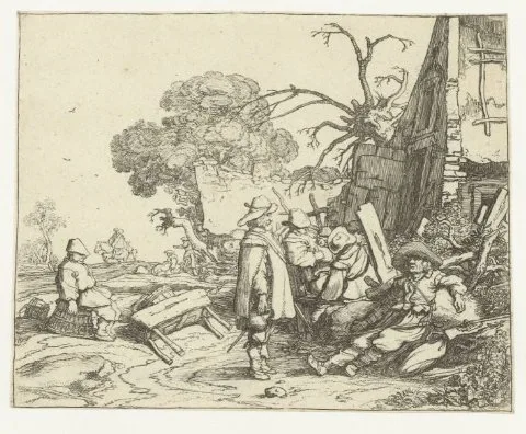 Pieter de Molijn, Landschappen met figuren
