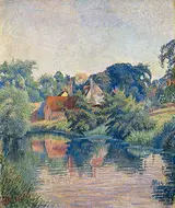 Lucien Pissarro, The Stour at Stratford St Mary, Colchester
