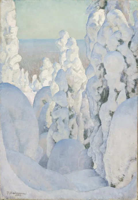 Pekka Halonen, Winter Landscape, Kinahmi