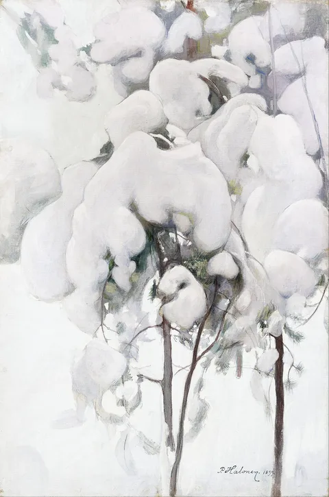 Pekka Halonen, Snow-Covered Pine Saplings