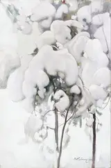Pekka Halonen, Snow-Covered Pine Saplings