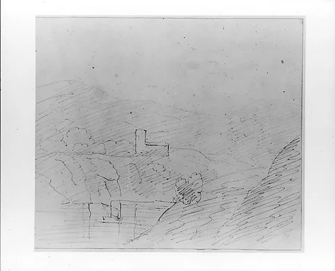 John William Casilear, Study of Mountains and Hills (from Sketchbook)