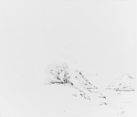 John William Casilear, Landscape and Coastal Study (from Sketchbook)