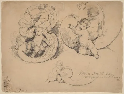 John William Casilear, Banknote Studies [recto]