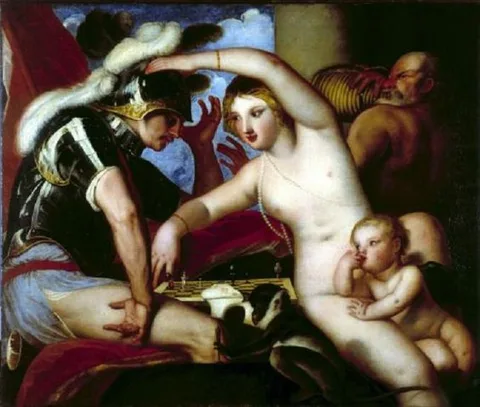 Alessandro Varotari, Mars and Venus at the chess