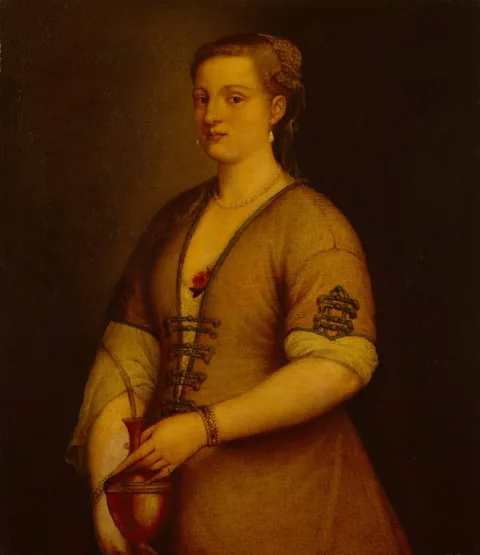 Alessandro Varotari, Portrait of a Lady with a Vase