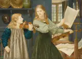 Henry Holiday, The Duet: Portraits of Alexandra, daughter of Rev. G. Kitchin and Winifrid