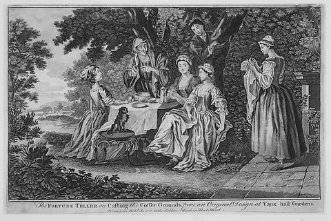 Francis Hayman, The Fortune Teller on Casting the Coffee Grounds, from an Original Design at Vaux-hall Gardens
