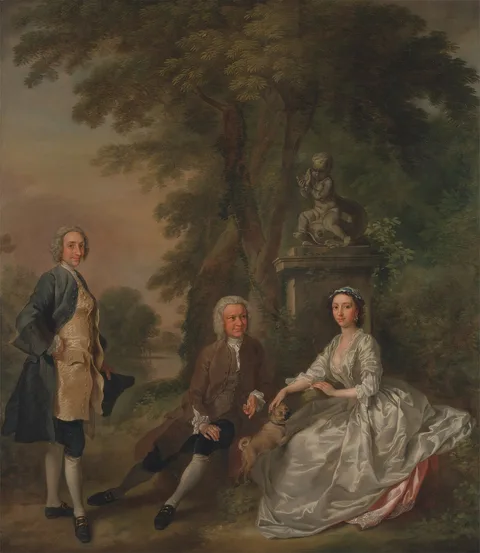 Francis Hayman, Jonathan Tyers, with His Daughter Elizabeth, and Her Husband John Wood