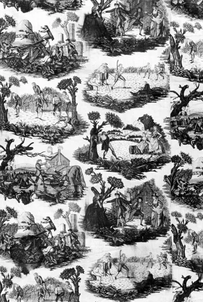 Francis Hayman, Outdoor Sports and Pastimes (Furnishing Fabric)
