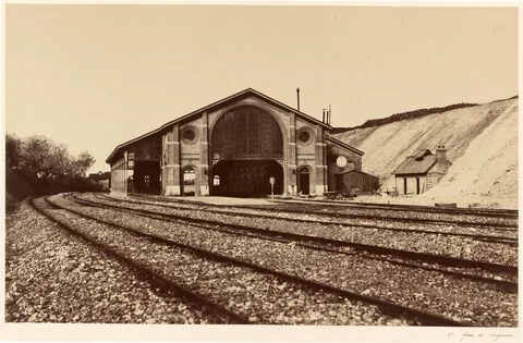 Édouard Baldus, Gare de Longueau