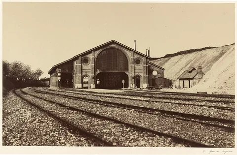 Édouard Baldus, Gare de Longueau