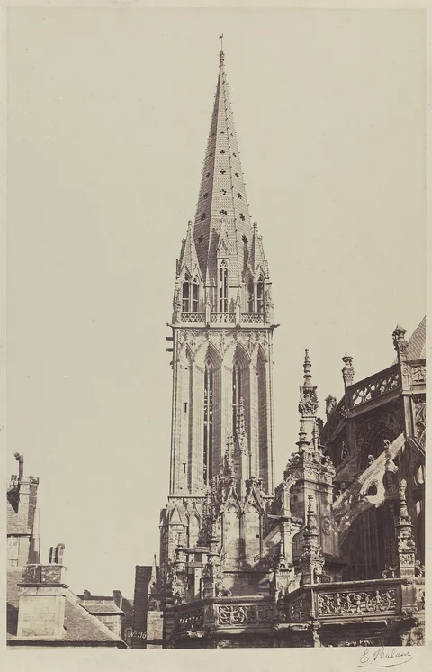 Édouard Baldus, Church of Saint-Pierre, Caen