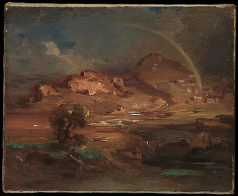 Carl Rottmann, The Cemetery at Pronoia near Nauplia