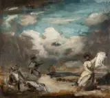 Philip Wilson Steer, Flying Kites (Sketch for Bourton House Decorations)