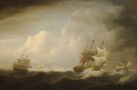 Nicholas Pocock, Ships in a Gale
