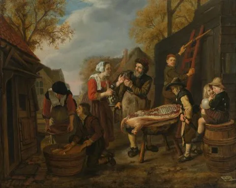 Jan Victors, Butchering a Pig