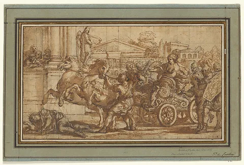Ciro Ferri, Tullia Driving Her Chariot over the Body of Her Father