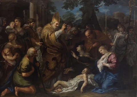 Ciro Ferri, Miracle of Saint Martin of Tours