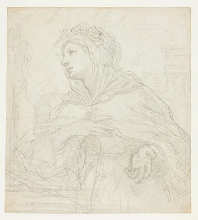 Ciro Ferri, Study of Santa Rosalia of Palermo