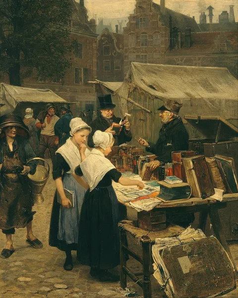 Paul Friedrich Meyerheim, Amsterdam antiquarian