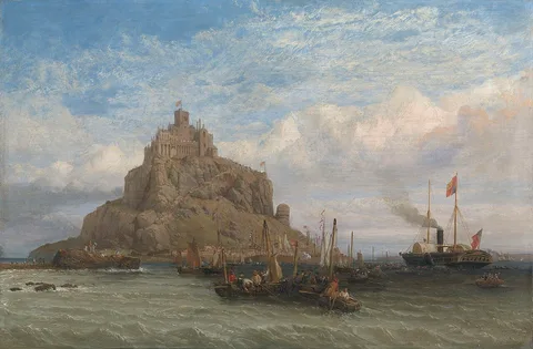 Clarkson Frederick Stanfield, The Royal Yacht Passing St Michael's Mount