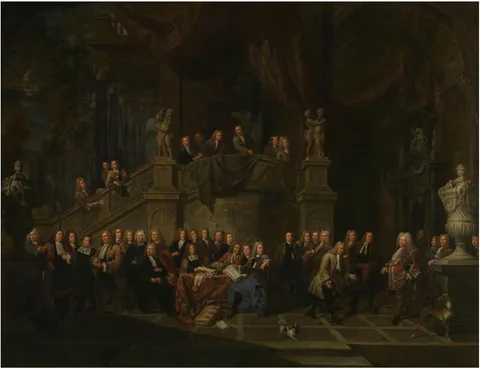 Balthasar van den Bossche, The reception of Jan Karel de Cordes at the guild hall