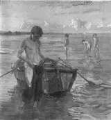 Christian Landenberger, Bathers boys at the lake