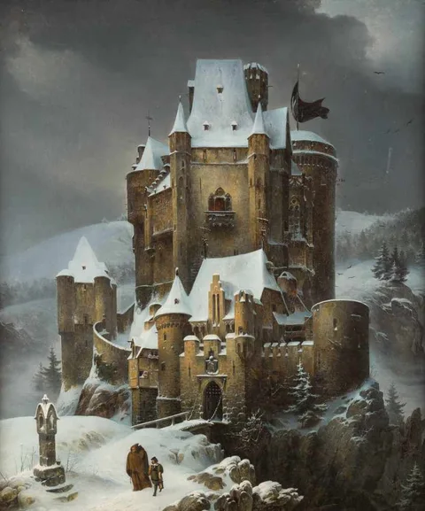 Caspar Scheuren, Knight castle in the snow