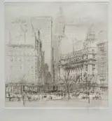 William Walcot, New York City:  Battery Place