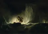 Richard Brydges Beechey, HMS 'Erebus' passing through the chain of bergs, 1842