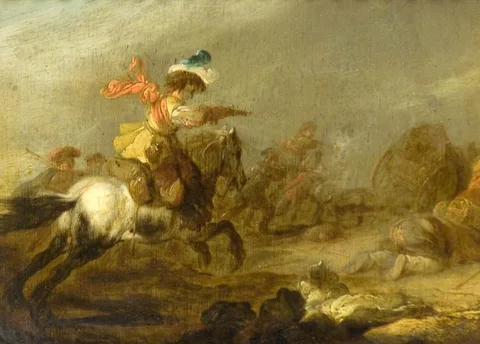Matthias Scheits, White Horse and Figures
