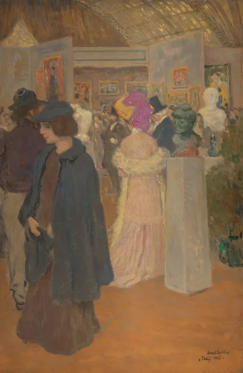 Karel Špillar, At an Exhibition in Paris