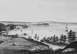 William Guy Wall, The Bay of New York Looking to the Narrows and Staten Island, Taken from Brooklyn Heights