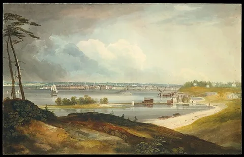 William Guy Wall, New York from the Heights near Brooklyn