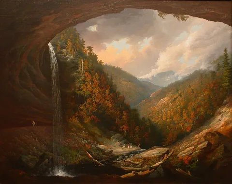 William Guy Wall, Cauterskill Falls on the Catskill Mountains, Taken from under the Cavern