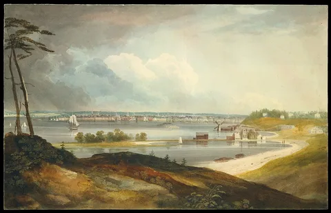 William Guy Wall, New York from the Heights near Brooklyn