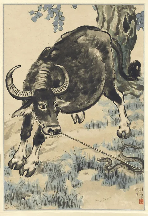Xu Beihong, The Buffalo Demon and the Snake Spirit