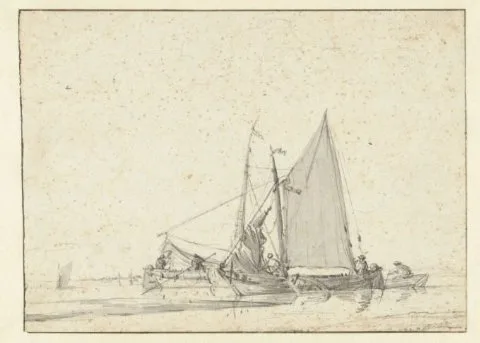 Jan van de Cappelle, Twee schepen in stil water
