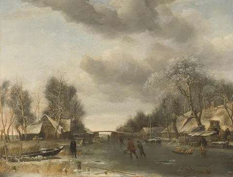 Jan van de Cappelle, Winter scene