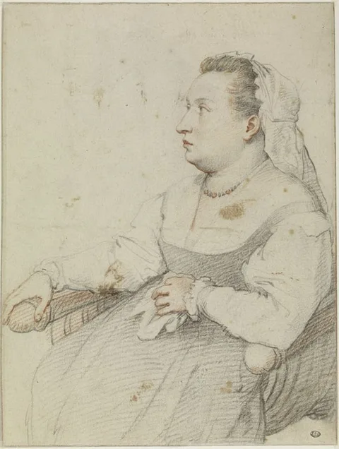 Federico Zuccari, Portrait of Francesca Genga, wife of the artist