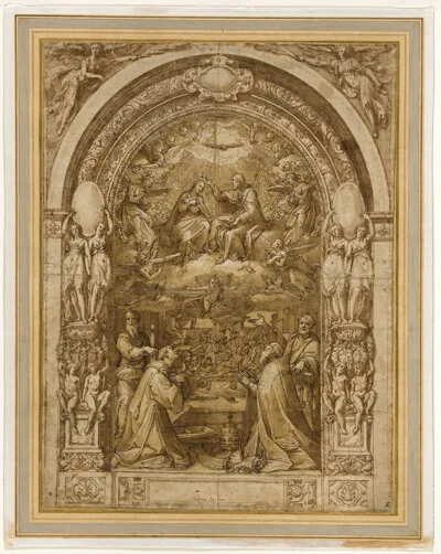 Federico Zuccari, Coronation of the Virgin, with the Martyrdom of Saint Lawrence