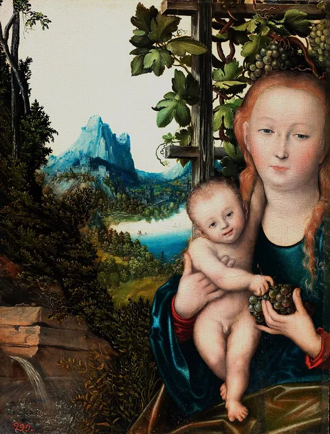 Lucas Cranach the Elder, The Virgin in a Grape Arbor