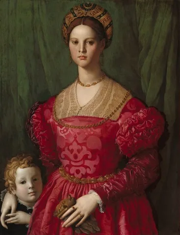 Bronzino, A Young Woman and Her Little Boy