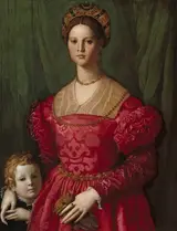 Bronzino, A Young Woman and Her Little Boy