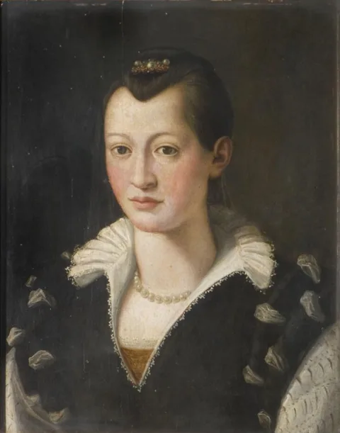 Bronzino, Portrait of a Lady in a Black Dress