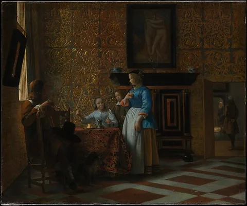 Pieter de Hooch, Leisure Time in an Elegant Setting
