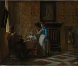 Pieter de Hooch, Leisure Time in an Elegant Setting